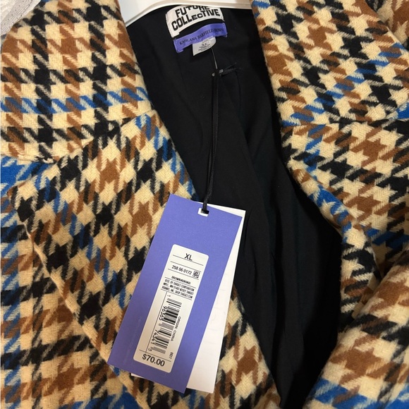 Target Multicolor Plaid Trench Coat - Picture 2 of 3